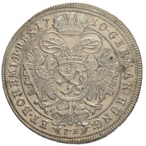 Реверс монеты Богемия, ½ талера, 1709-1710