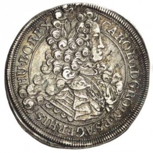 Аверс монеты Богемия, ½ талера, 1713-1717