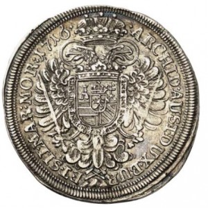 Реверс монеты Богемия, ½ талера, 1713-1717