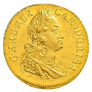 Аверс монеты Богемия, ¼ дуката, 1720-1737