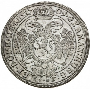 Реверс монеты Богемия, 1 талер, 1709-1710