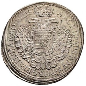 Реверс монеты Богемия, 1 талер, 1715-1716