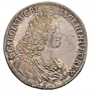Аверс монеты Богемия, 1 талер, 1717
