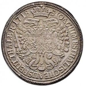 Реверс монеты Богемия, 1 талер, 1718