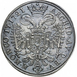 Реверс монеты Богемия, 1 талер, 1720-1724