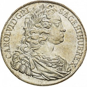 Аверс монеты Богемия, 1 талер, 1727-1728