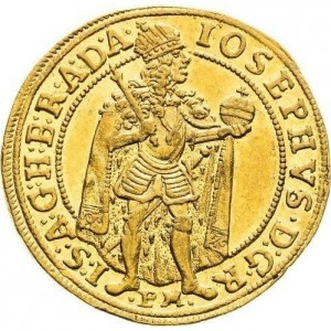 Аверс монеты Богемия, 1 дукат, 1710