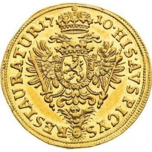 Реверс монеты Богемия, 1 дукат, 1710