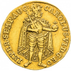 Аверс монеты Богемия, 1 дукат, 1711-1712