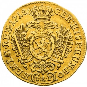 Реверс монеты Богемия, 1 дукат, 1711-1712