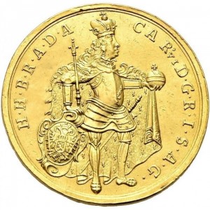 Аверс монеты Богемия, 5 дукатов, 1722