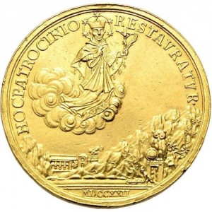 Реверс монеты Богемия, 5 дукатов, 1722