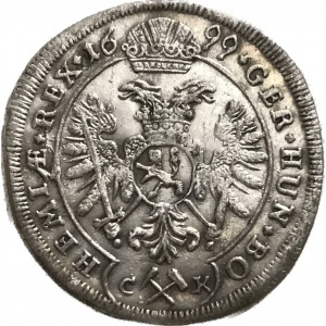 Реверс монеты Богемия, 3 крейцера, 1695-1705