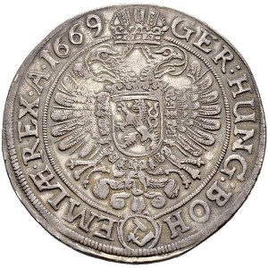 Реверс монеты Богемия, 1 талер, 1666-1671