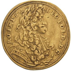 Аверс монеты Богемия, 1 дукат, 1694-1705