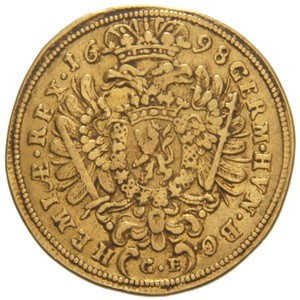 Реверс монеты Богемия, 1 дукат, 1694-1705