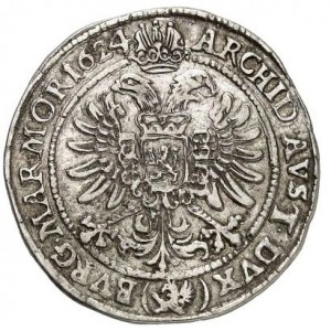 Реверс монеты Богемия, ¼ талера, 1623-1637