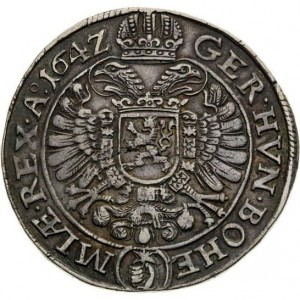 Реверс монеты Богемия, 1 талер, 1641-1656