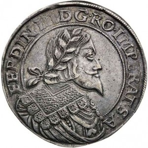 Аверс монеты Богемия, 1 талер, 1643-1656