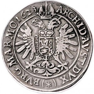 Реверс монеты Богемия, 2 талера, 1623-1634