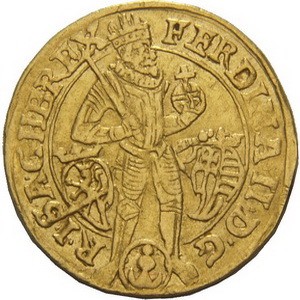 Аверс монеты Богемия, 1 дукат, 1620-1637