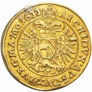 Реверс монеты Богемия, 2 дуката, 1623-1637