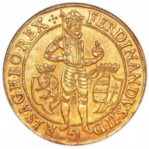 Аверс монеты Богемия, 10 дукатов, 1621-1637