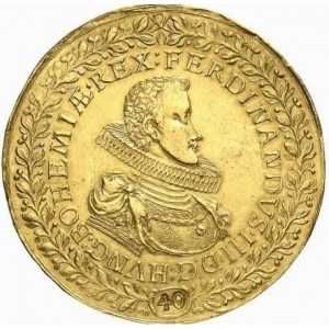 Аверс монеты Богемия, 40 дукатов, 1629