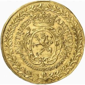 Реверс монеты Богемия, 40 дукатов, 1629
