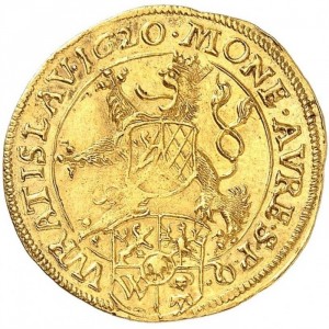 Реверс монеты Богемия, 1 дукат, 1620