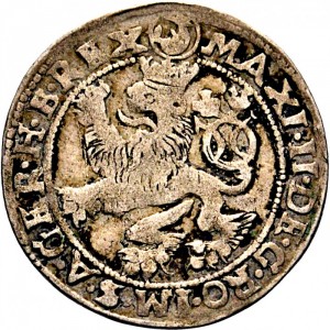 Аверс монеты Богемия, 1 грош, 1573-1576