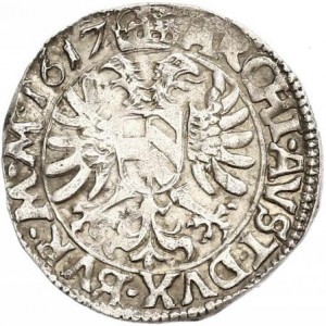 Реверс монеты Богемия, 1 грош, 1616-1619