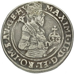 Аверс монеты Богемия, 30 крейцеров, 1565-1573