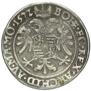 Реверс монеты Богемия, 30 крейцеров, 1565-1573