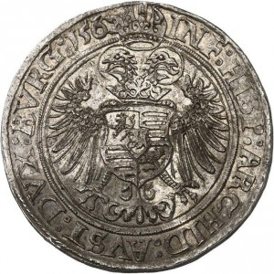 Реверс монеты Богемия, 60 крейцеров, 1562-1564, Отметка МД "лев на щите" - Иоахимсталь