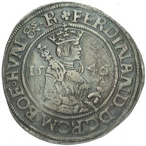 Аверс монеты Богемия, ½ талера, 1546