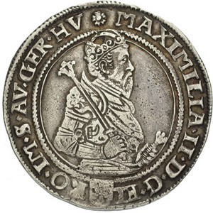 Аверс монеты Богемия, ½ талера, 1573-1577