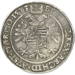 Реверс монеты Богемия, ½ талера, 1573-1577
