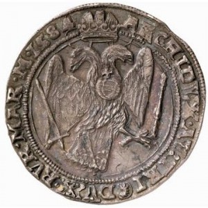 Реверс монеты Богемия, ½ талера, 1578-1602