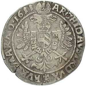 Реверс монеты Богемия, ½ талера, 1603-1611
