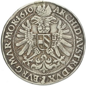 Реверс монеты Богемия, ½ талера, 1604-1610