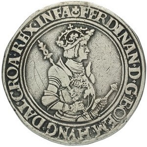 Аверс монеты Богемия, 1 талер, 1526-1530