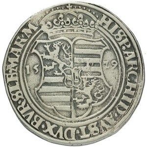 Реверс монеты Богемия, 1 талер, 1526-1530
