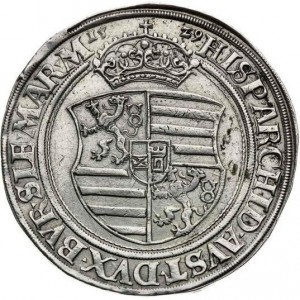 Реверс монеты Богемия, 1 талер, 1529