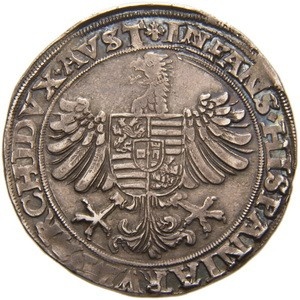 Реверс монеты Богемия, 1 талер, 1543-1557