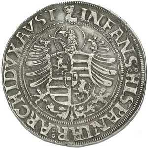 Реверс монеты Богемия, 1 талер, 1546