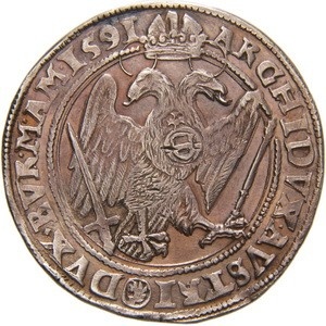 Реверс монеты Богемия, 1 талер, 1578-1602