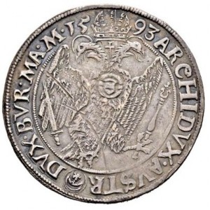 Реверс монеты Богемия, 1 талер, 1578-1604
