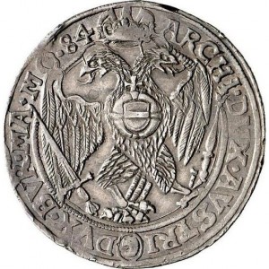 Реверс монеты Богемия, 1 талер, 1584