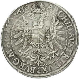 Реверс монеты Богемия, 1 талер, 1610-1612